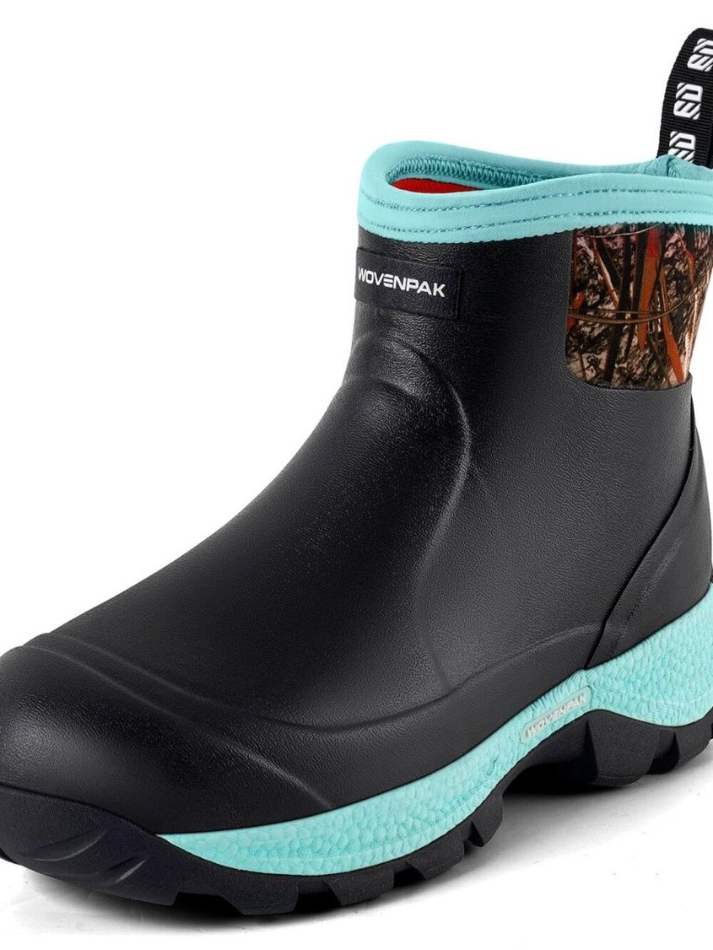 WOVENPAK Women's Rubber Garden Boots, Ankle Rain Boots with Steel Shank